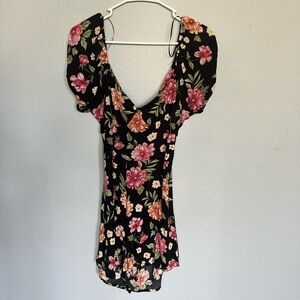 Floral Print Romper